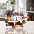 thumbnail image 1 of Accent Collection Brown Wood Sailboat Model With Cloth Bags Decor Rustic, Ocean themed, 1 of 6