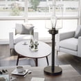 thumbnail image 5 of Kenroy Home Casey 28.25'' LED Table Lamp with Clear Glass Novelty Shade Modern Table Light Fixture for Living Room, Bedroom, or Office, 2700K, Oil Rubbed Bronze, 5 of 8