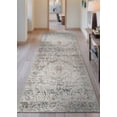 thumbnail image 2 of Bloom Rugs Washable Non-Slip 10 ft Runner - Ivory / Gray / Caramel Traditional Oriental Runner for Entryway, Hallway, Bathroom, and Kitchen - Exact size: 2'6" x 10', 2 of 10