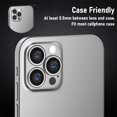 thumbnail image 2 of Lens Protector for iPhone 13 Pro /13 Pro Max 9H Tempered Glass Treatment/Alloy Frame/HD Camera Lens Protector for iPhone 13 Pro (6.1")/13 Pro Max(6.7")-Silver, 2 of 5
