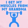 thumbnail image 2 of CafePress - Muscles From My Grandma Body Suit - Long Sleeve Cotton Baby Bodysuit, 2 of 4