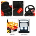 thumbnail image 6 of Infans 12V Kids Ride On Tractor with Trailer Ground Loader w/ RC & Lights Red, 6 of 7