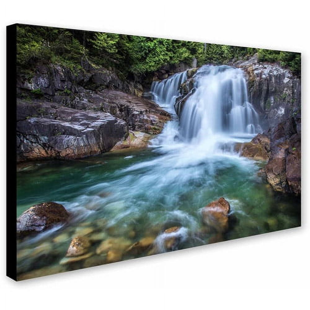 Trademark Fine Art "Golden Ears Falls" Canvas Art by Pierre Leclerc