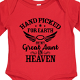 thumbnail image 4 of Inktastic Handpicked for Earth by My Great Aunt in Heaven Boys or Girls Long Sleeve Baby Bodysuit, 4 of 5