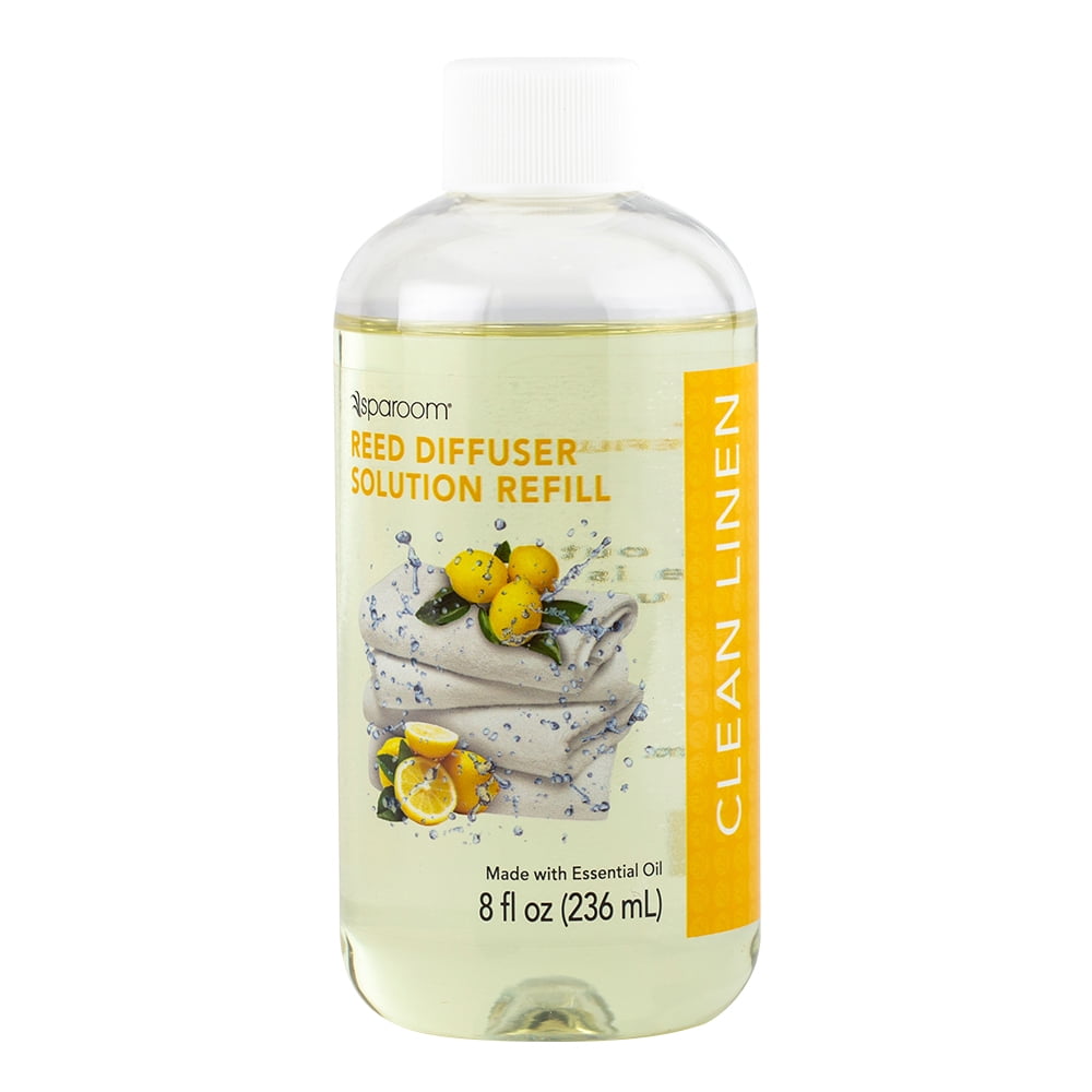 Sparoom Reed Diffuser Solution Refill -  Clean Linen, 8 fl. oz