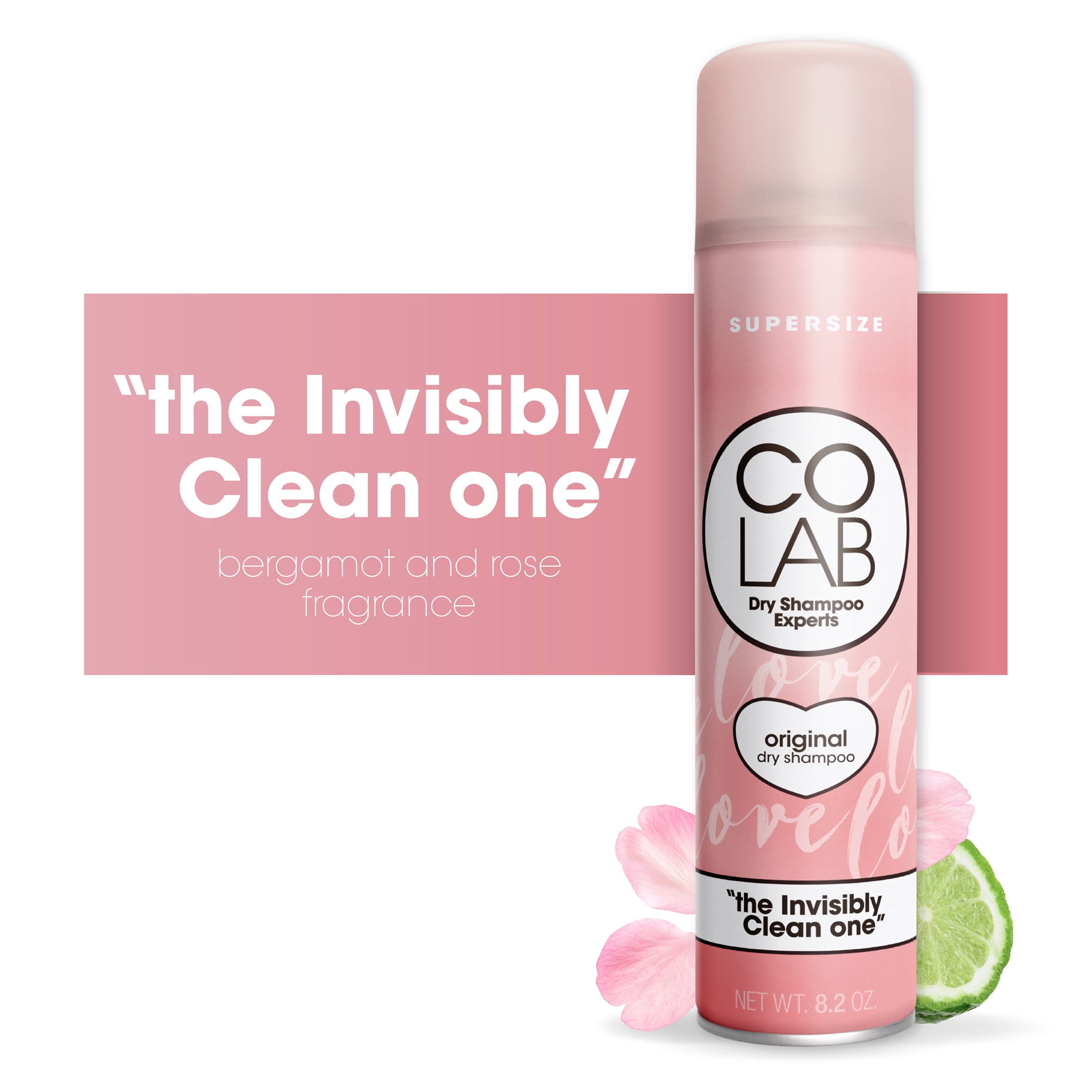 COLAB Dry Shampoo Original Supersize - Bergamot and Rose Scented - 8.2 oz