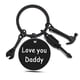 thumbnail image 1 of Regalos para papá, regalos para el día del padre de hija e hijo, regalos de cumpleaños, llavero para abuelo, suegro, padrastro, llavero para él y hombres que aman, regalos únicos para padres, negro, te amo, 25 mm Sailing Electrónica, 1 of 5