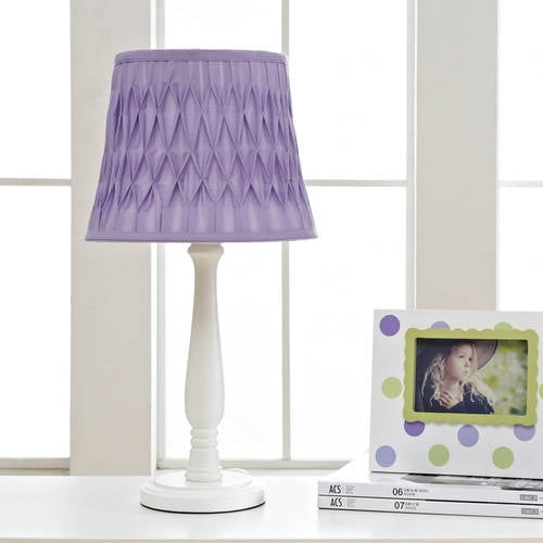 Juvenile Table Lamp with Purple Shade (No CFL Bulb Included)