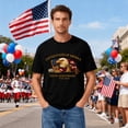 thumbnail image 3 of Men's USA 250th Anniversary Shirt 1776 American Flag Graphic Short Sleeve Crew Neck Tee, 3 of 5