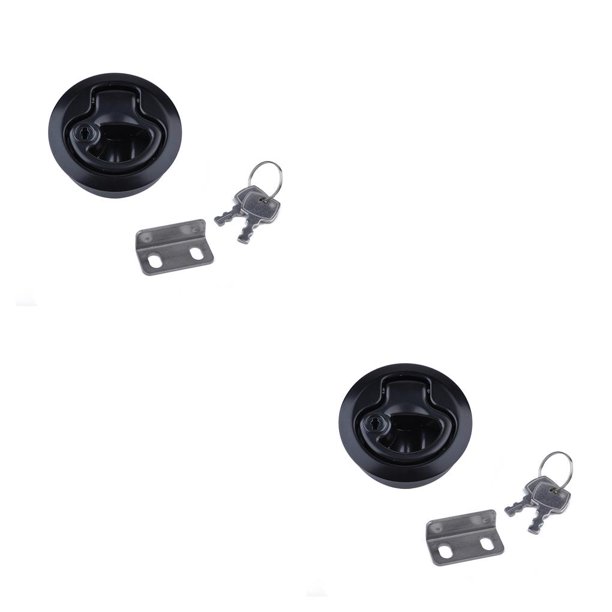 Sidaley Chrome 2 Flush Pull Pestillo para RV Boat Deck Hatch 1/4 Door negro 2piezas Sidaley CBP103922