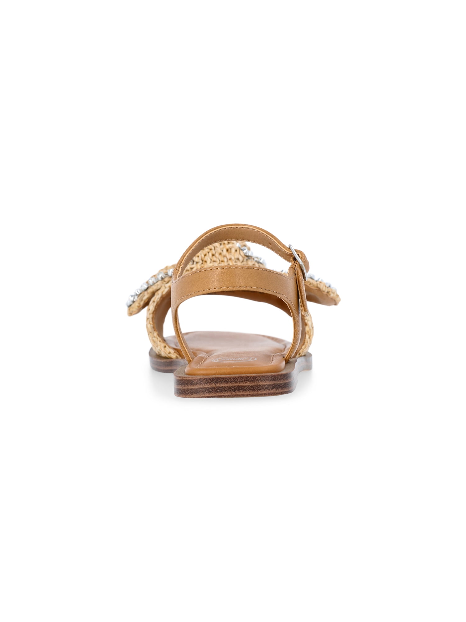 Wonder Nation Baby and Toddler Girls Raffia Knot Sandals