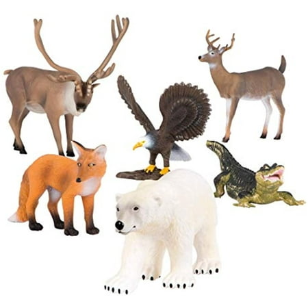 Terra by Battat – North American Animals Set – Realistic Plastic Animal  Toys with Polar Bear Toy for Kids 3+ (6 pc) | Walmart Canada