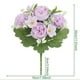 thumbnail image 3 of Ramo de peonías de plástico - flores artificiales rosas, moradas, azules y blancas para decoración de bodas y accesorios fotográficos, 3 of 6