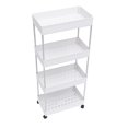 thumbnail image 1 of Estante De Piso Estante De Almacenamiento De Múltiples Capas Soporte De Carrito Estante De Almacenamiento Móvil Organizador Con Ruedas Para Cocina Dormitorio Baño Noticed HA027801-01, 1 of 6