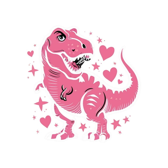 Cute Dinosaur Prehistoric Triceratops Animal Wall Art Sticker Designs Vinyl Stickers For Home House Walls Rooms Windows Bedroom Decoration Size (28x28 inch)