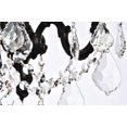 thumbnail image 3 of Elegant Lighting Monarch Traditional 3 Light E12 Crystal Royal Cut Dark Bronze Wall Sconce, 3 of 8