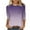 Light Purple, variant on DDAPJ pyju 3/4 Sleeve Tunic Blouses for Women,Gradient Casual T-shirt Crew Neck Workout Shirt Spring Summer Lightweight Tops