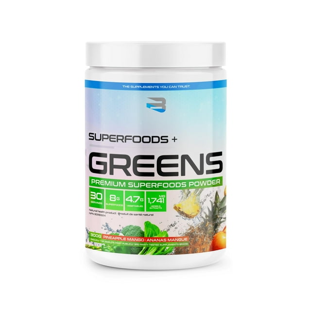 Believe Supplements Superfoods+Greens - Mezcla de superalimentos | Mejora la energ�a, el sistema inmunitario y la digesti�n | �Rico en antioxidantes
