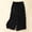 T Black, variant on Adeawade Trousers For Women High Waist Wide Leg Pants For Soft Linen Blend Cropped Palazzo Trousers With Flowy Skirt Leisure Clothes M Coffee