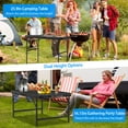 thumbnail image 5 of Outdoor Table Camping Table, 35.62in Collapsible Grill Table Aluminum Alloy Height Adjustable 88LBS Max Load BBQ Table with Carry Handle for Camping Picnic, 5 of 13