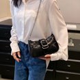 thumbnail image 4 of Bolso Hobo a la moda para mujer bolso de mano elegante con cierre de cremallera bolso de moda para mujer y niña, 4 of 9
