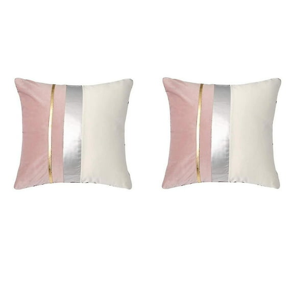 Stitching Throw Case Striped Cushion Cover for Sofa