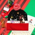 thumbnail image 6 of chaungfeng LED Santa Hat, Light Up Knitted Christmas Hat for Women Men, Warm Ear Protection Woolen Hat Winter Cap for Party, Gift, Event, Holiday, Indoor Outdoor, 6 of 6