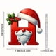 thumbnail image 2 of Seyotauo 2025 Alphabet Ornaments for Christmas Tree, Acrylic Christmas Santa Claus Hat Alphabet Ornaments with White Beard, Red Alphabet Ornaments for Crafting Christmas Tree Decor, 2 of 2