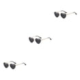 thumbnail image 1 of Gafas de sol Sonducket en forma de corazón montura de metal dorado lentes Tac protección solar elegante, 1 of 6