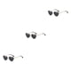 thumbnail image 1 of Gafas de sol Sonducket en forma de corazón montura de metal dorado lentes Tac protección solar elegante, 1 of 6