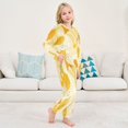 thumbnail image 6 of Fluffy Pajamas Set Fuzzy Winter Warm Pj Sets Pullover Tops and Long Pants Abstract Summer Background X-Small, 6 of 8