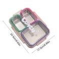 thumbnail image 5 of Stainless Steel Bento Box Lunch Container with Lid, 3 Separate Compartment, BPA-free Drop-proof Food Grade Dishwasher Safe Reusable Container for Meal Prep Home Travel Office Adults, 5 of 6