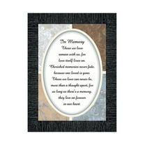 In Memory, Loss of Loved One, Sympathy or Condolence Framed Gift, 7x9 77932
