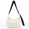 thumbnail image 1 of Bolso de hombro de nailon para mujer, bolso de mano informal a la moda, bolso para axila, bolso elegante para chica (L blanco), 1 of 8