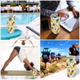 thumbnail image 7 of 20oz Double-Wall Vacuum Insulated Stainless Steel Tumbler with Straws Sports Mugs BPA-Free Coconuts and Pineapples Pattern, 7 of 7
