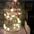 thumbnail image 3 of Matsuzay 20 luces LED de cadena, luz decorativa de alambre de cobre de cinco estrellas, alimentada por para boda, fiesta, Navidad Iluminación navideña 2.3 M 20 lámparas Matsuzay HA024792-01, 3 of 5