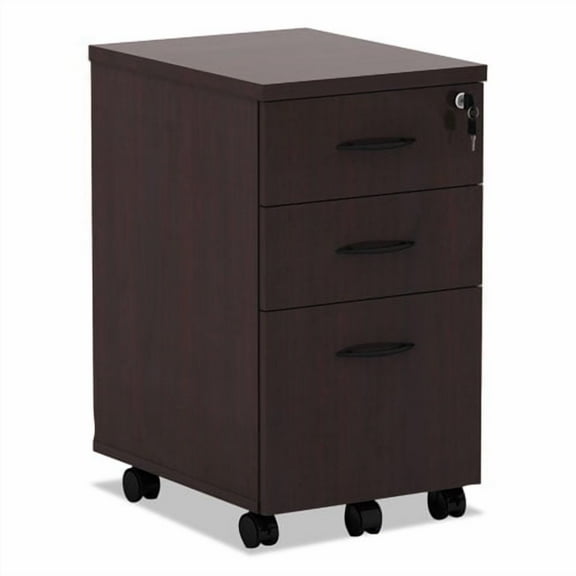 Alera VA572816MY (ALEVA572816MY) Valencia Mobile Box/Box/File Pedestal File, 15-7/8w x 20-1/2d x 28-3/8h Mahogany