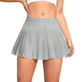 thumbnail image 5 of Cekizud Mini Skirts for Women High Waist A-Line Pleated Skirt Casual Beach Holiday,Sizes XS-2XL, 5 of 6