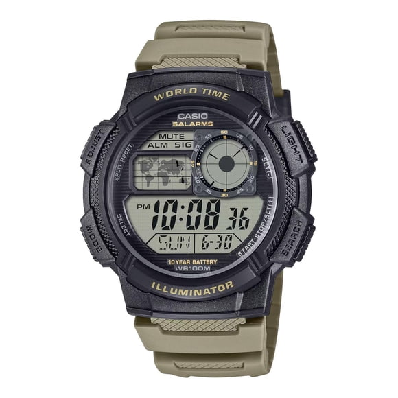 Reloj CASIO AE-1000W-5AVCF World Time-Café