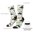 thumbnail image 4 of KLL Dinosaur Print Cool Socks Men's Women's Crew Socks Funny Crazy Novelty Stockings, 4 of 6