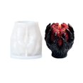 thumbnail image 1 of CAIROYAR Moldes de silicona para velas en 3D, moldes de cera para velas de aromaterapia con forma de corazón para hacer tú mismo |, 1 of 7
