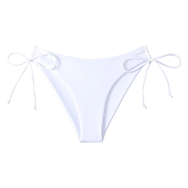 Women Swim Briefs Plus Size High Waist Ruched Bottom Full Coverage Water Activities Wear