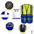 thumbnail image 4 of A-SAFETY 21 colors High Visibility Reflective Work Safety Vest（XS-8XL), 4 of 5