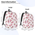 thumbnail image 2 of Bingfone Watermelon Print Canvas College Laptop Backpack, Large Capacity Lightweight College Bookbag Casual Daypack-Small, 2 of 5