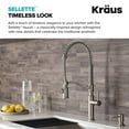 thumbnail image 3 of Sellette™ Commercial Style Pull-Down Kitchen Faucet with Deck Plate and Soap Dispenser in Spot Free Stainless Steel, 3 of 10