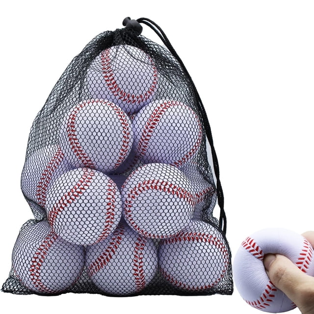Paquete de 12 pelotas Foam Baseball Magicorange para entrenamiento práctico