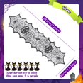 thumbnail image 1 of Ourwarm Halloween Party Black Lace Spiderweb Fireplace Mantle Scarf Table Cloth Horror Props Halloween Party Favor Decoration, 1 of 4