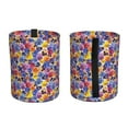 thumbnail image 2 of Kdxio The Garden Tricolor Pansy Flower Car Trash Can Garbage Car Accessories Trash Can Car Waste Bin for for Driver and Passenger Any Vehicle, 2 of 7