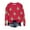 Red, variant on Lorytime Crew Neck Sweatshirts Women Christmas Tree Print Shirt Long Sleeve Pullover Drop Shoulder Tops for Holiday