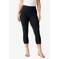 thumbnail image 2 of Roaman's Women's Plus Size Petite Plus Size Essential Stretch Capri Legging, 2 of 5